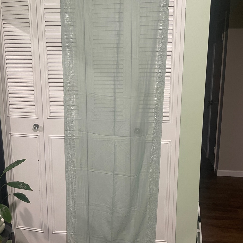 J. Jill Light Sage Sheer Scarf Wrap